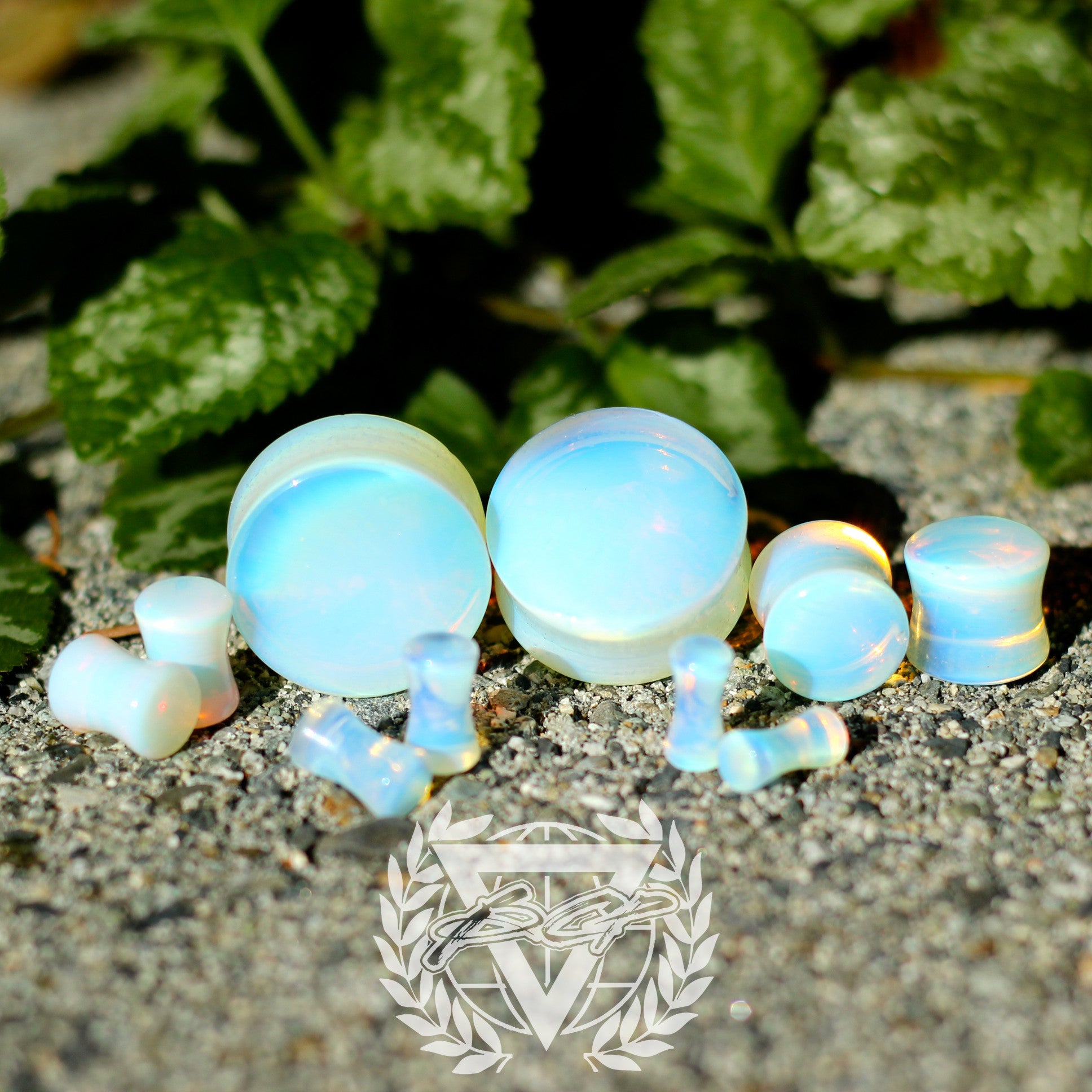 Opalite stone Plugs - BC Plugs  - 2