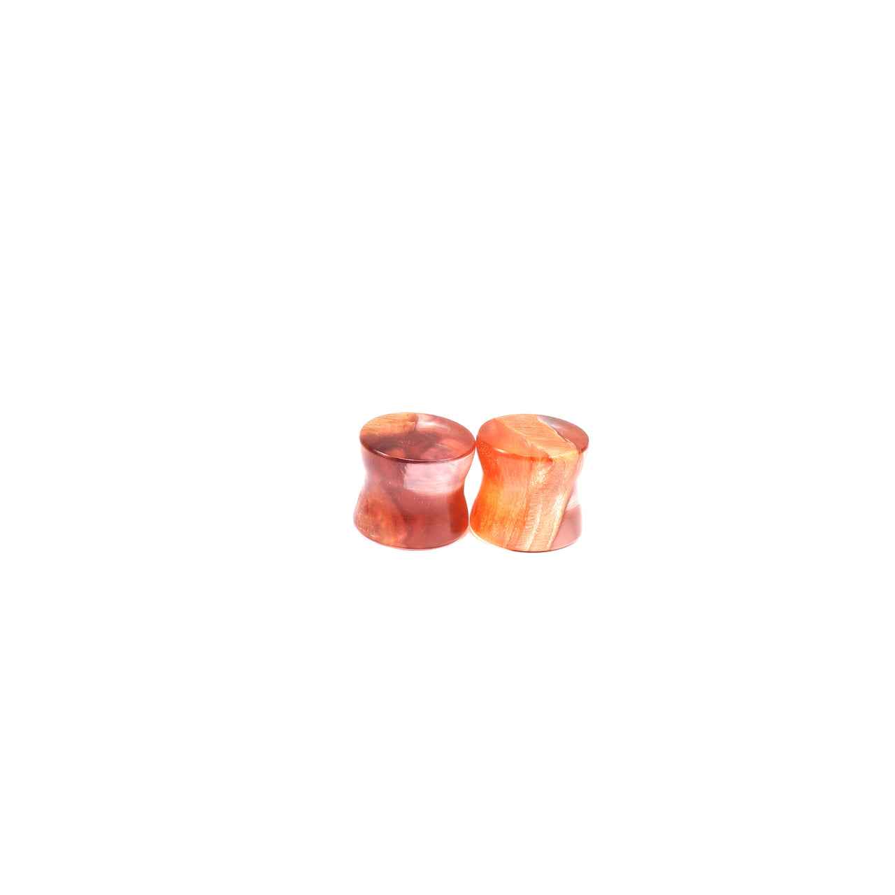 1/2" (13mm) Birdseye Maple Orange Resin Plugs