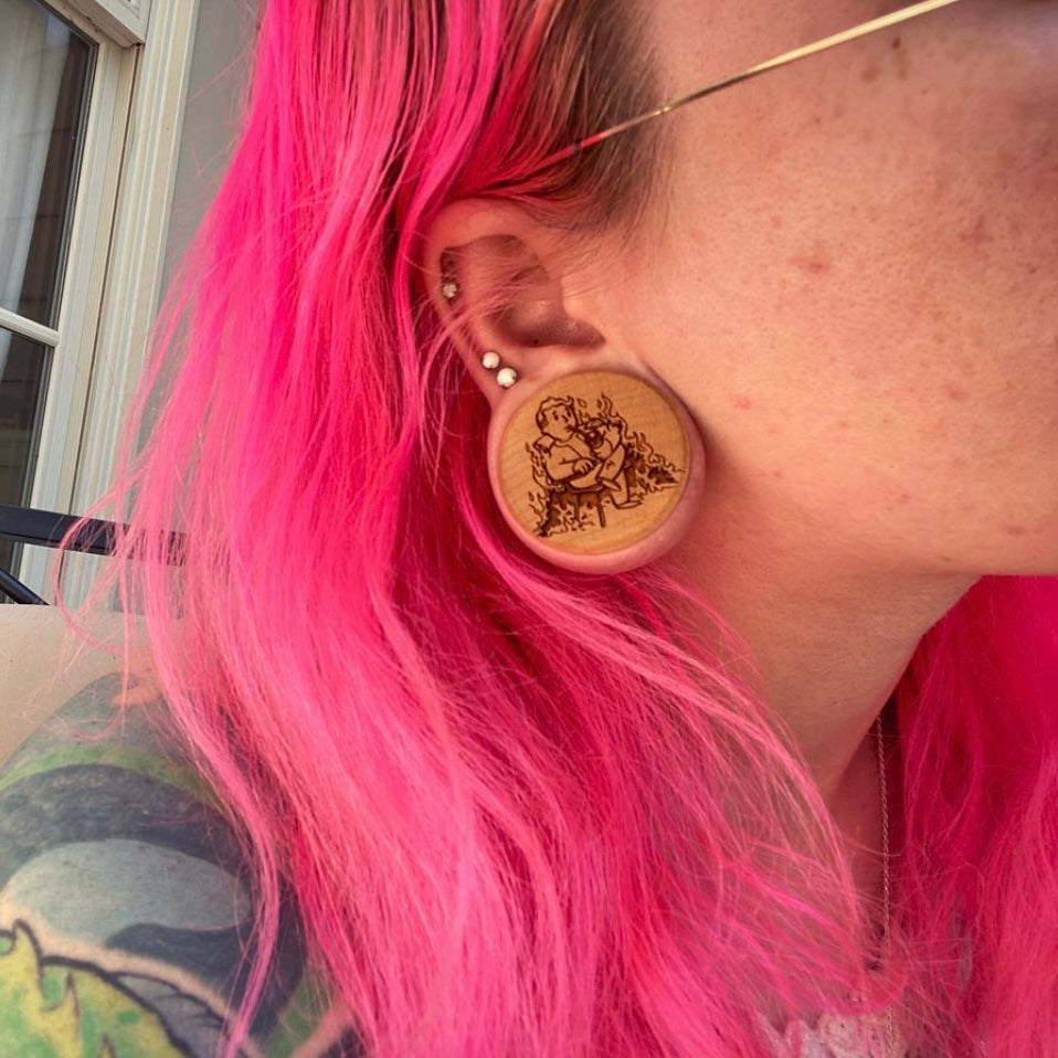 Handmade Wood Plugs Stone Plugs and more