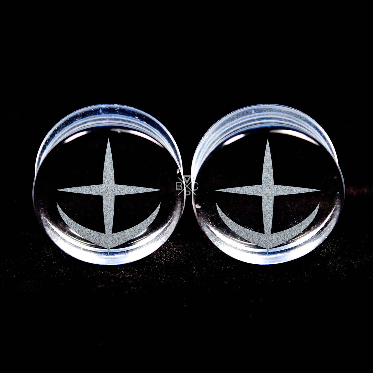 E.F.F. Clear Glass Plugs