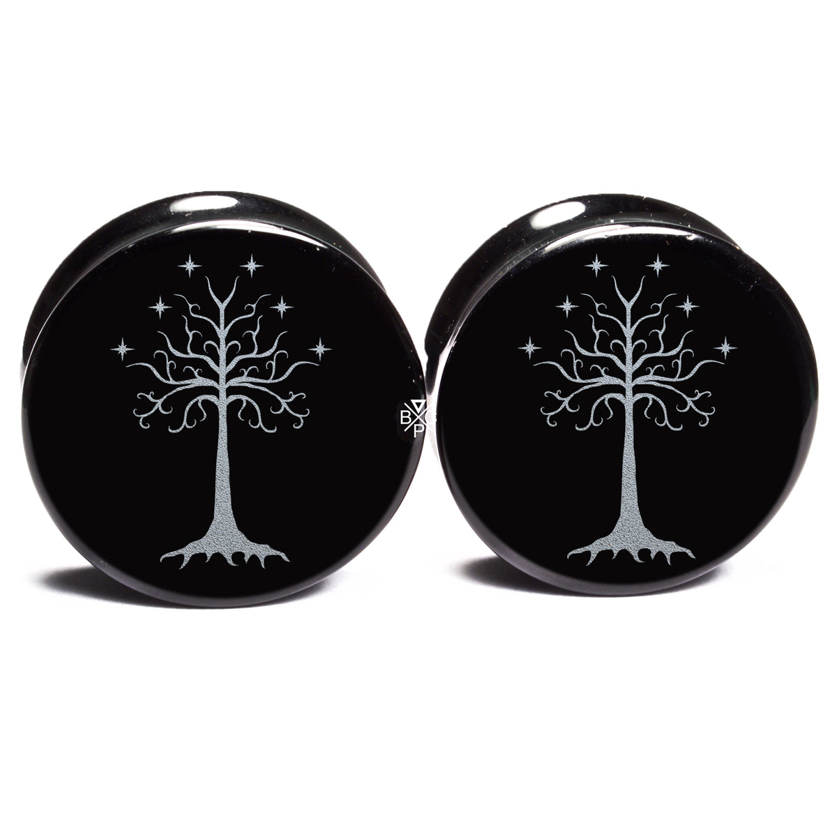 LOTR Tree of Gondor Black Obsidian Plugs – BC Plugs