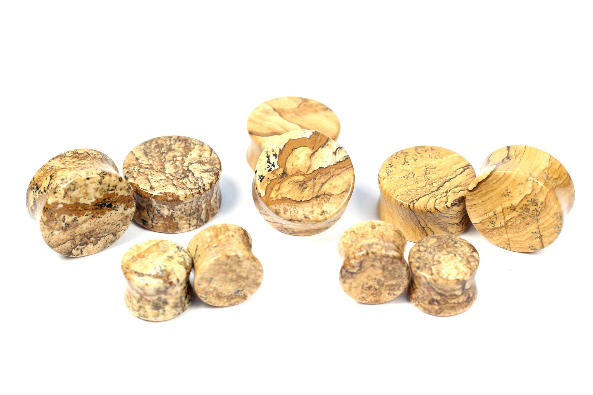 Picture Jasper stone Plugs - BC Plugs  - 2