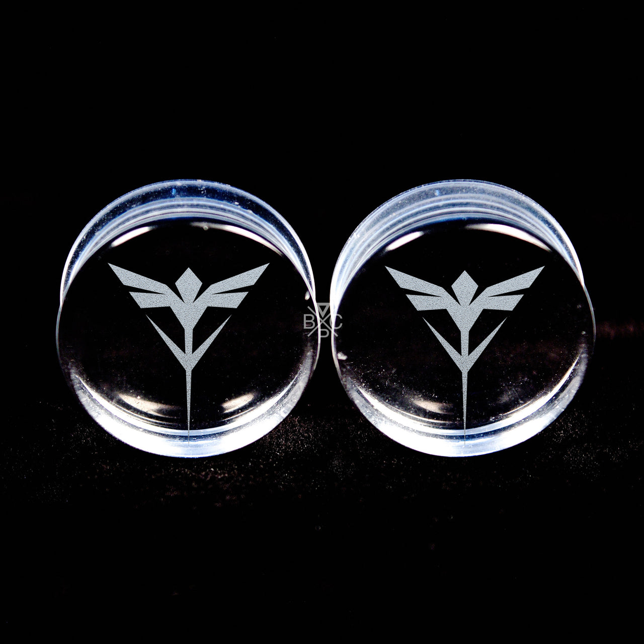 Neo Zeon Clear Glass Plugs